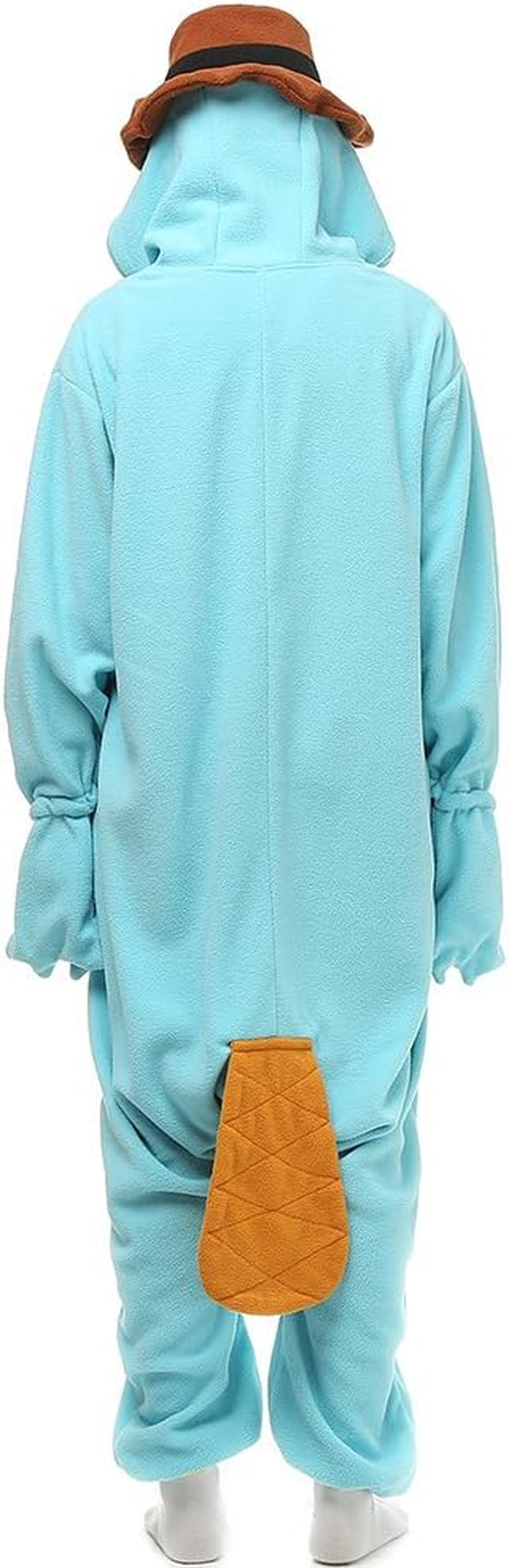 Unisex Adult Onesie Pyjamas Platypus Christmas Costume Skyblue