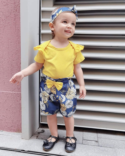 Baby Girl Clothes Newborn Girl Outfits Ruffle Romper Camo Short Sets Infant Baby Girl'S Clothing 3-6 Months Girl Outfits