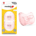 Baby Pacifier | 6-18 Months | Includes Sterilizing Case | 2-Count | Soft Silicone | Bpa-Free | Supports Natural Suckling | Pink